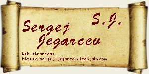 Sergej Jegarčev vizit kartica